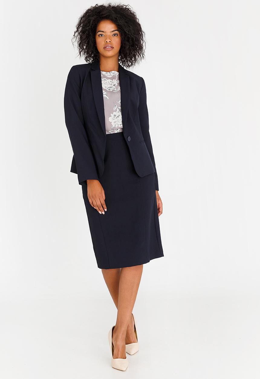 edit - Tailored Pencil Skirt Navy