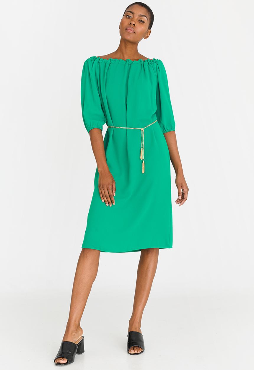 edit - Bardot Shift Dress Green