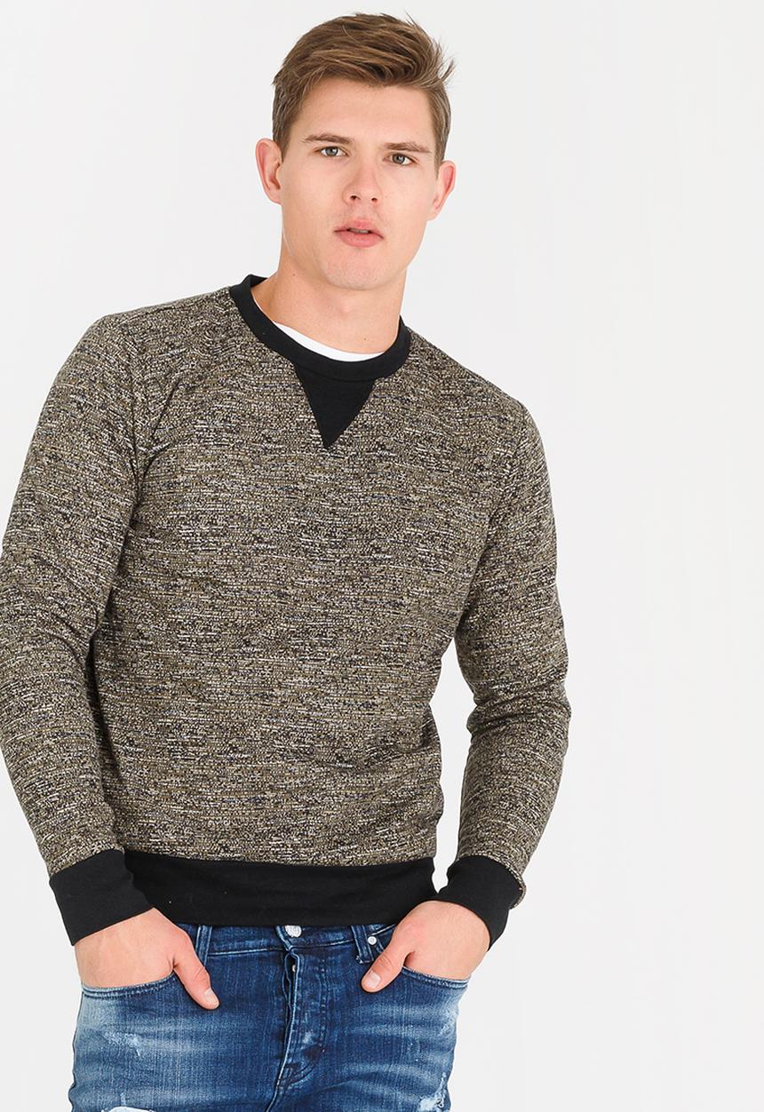 STYLE REPUBLIC - Relaxed Crew Neck T-shirt Khaki Green
