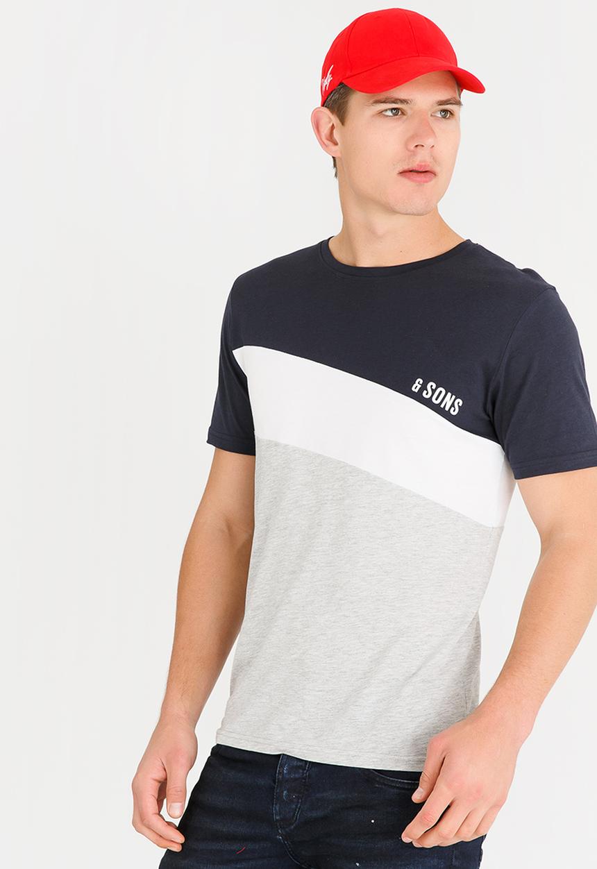 Only & Sons - Dex  Stripe Tshirt White