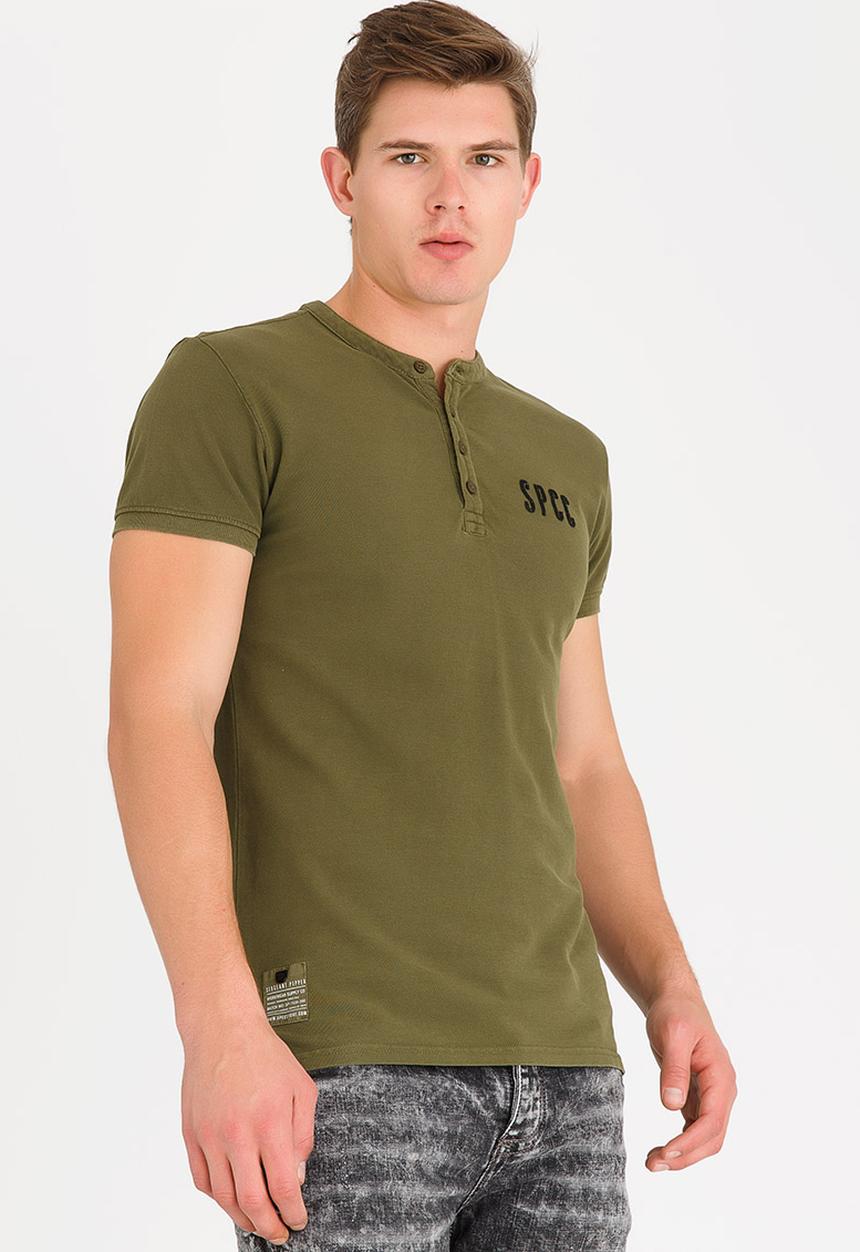 S.P.C.C - Overdyed Pique Golfer Khaki Green