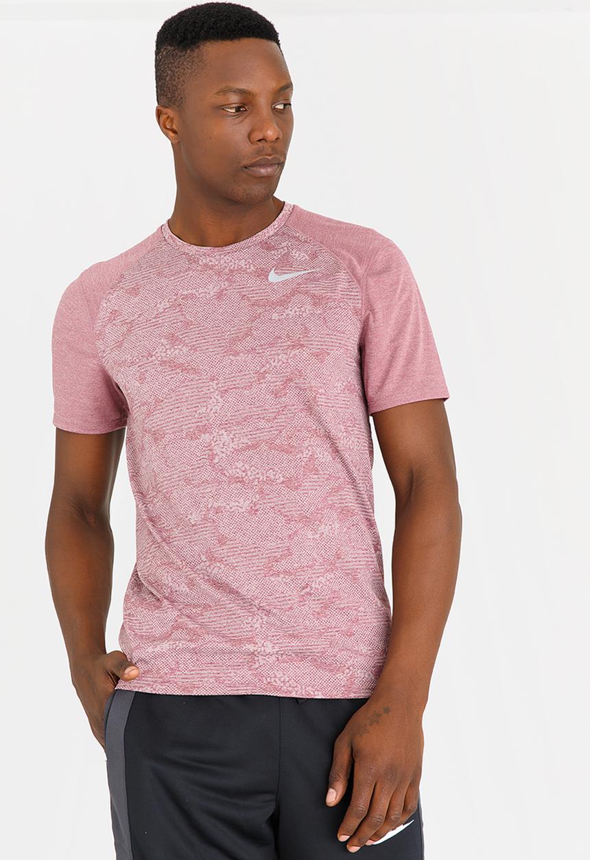 Nike - M NK Brthe Miler Top NV Burgundy