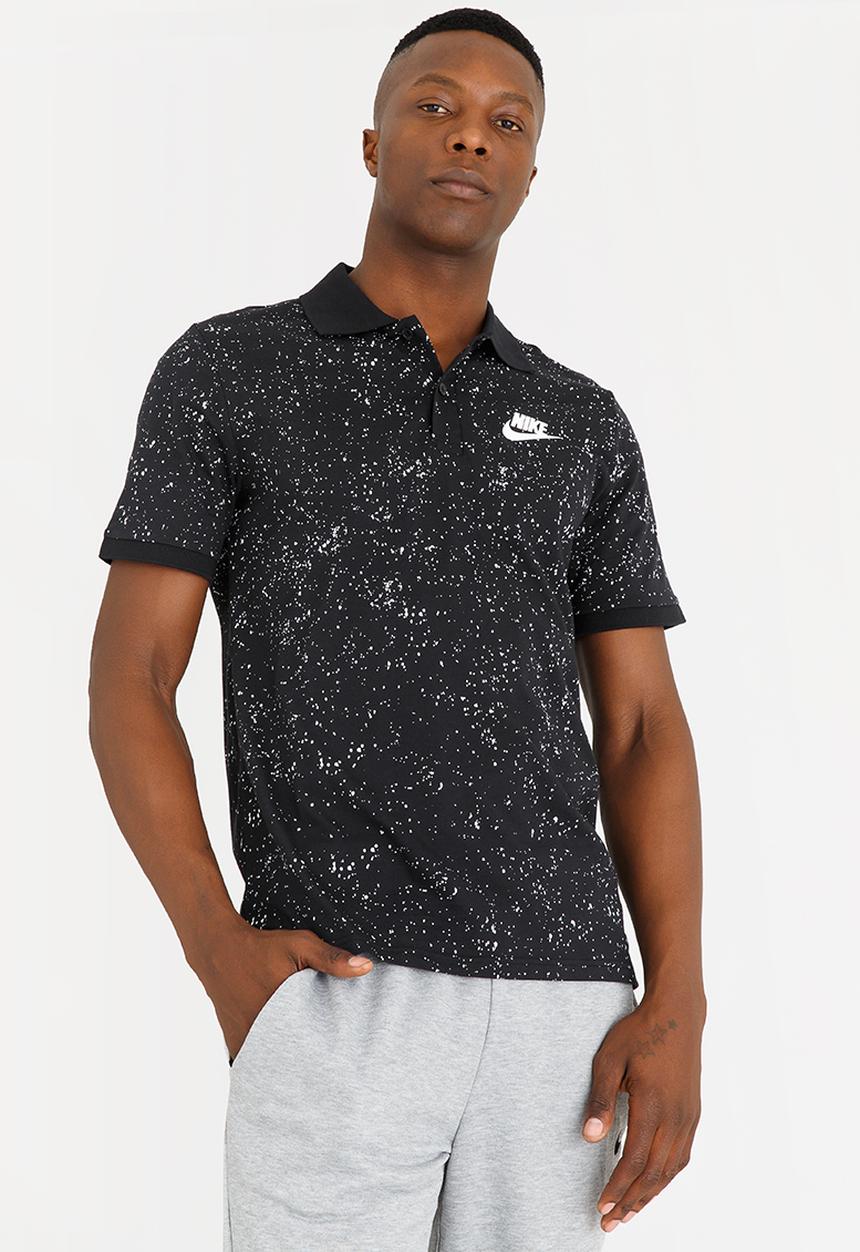 Nike - NSW Polo Jsy AOP Black