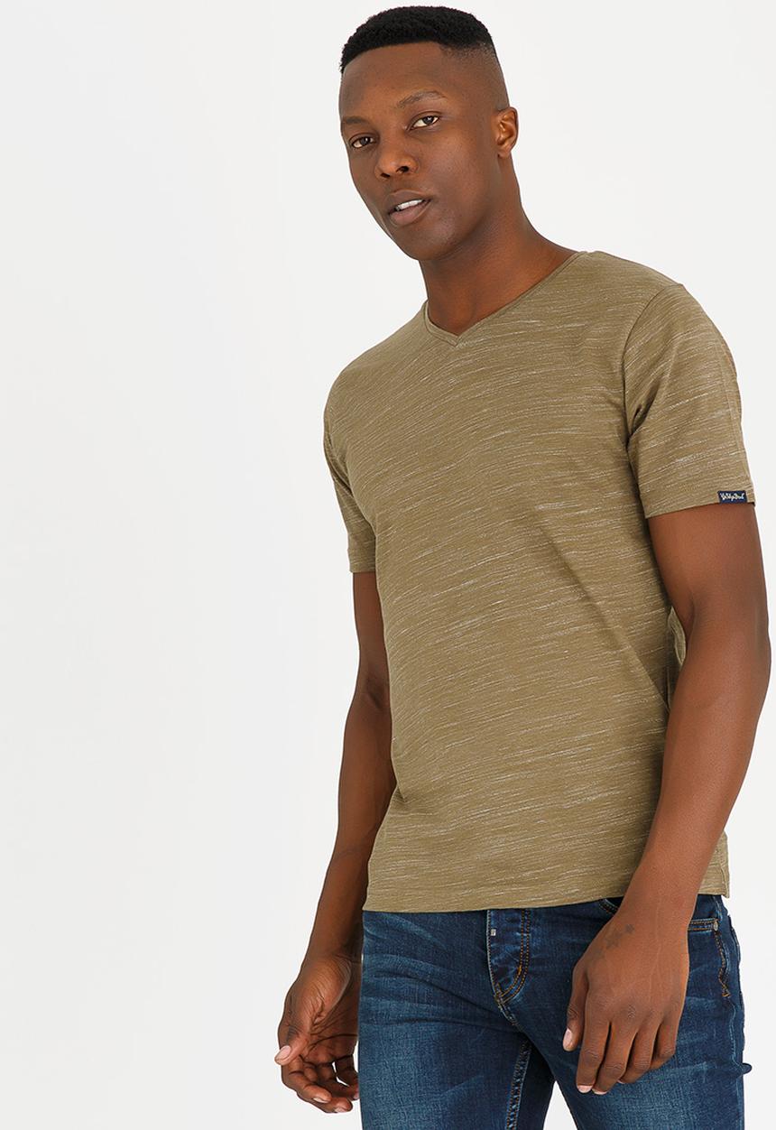 Tokyo Laundry - Delmarva V Neck Tee Khaki Green