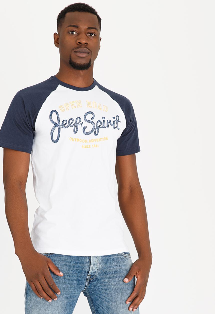 JEEP - Classic Raglan Printed Teen Navy & White
