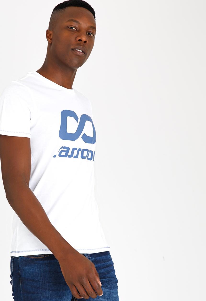 Sassoon - T-Shirt With Large Placement Print White