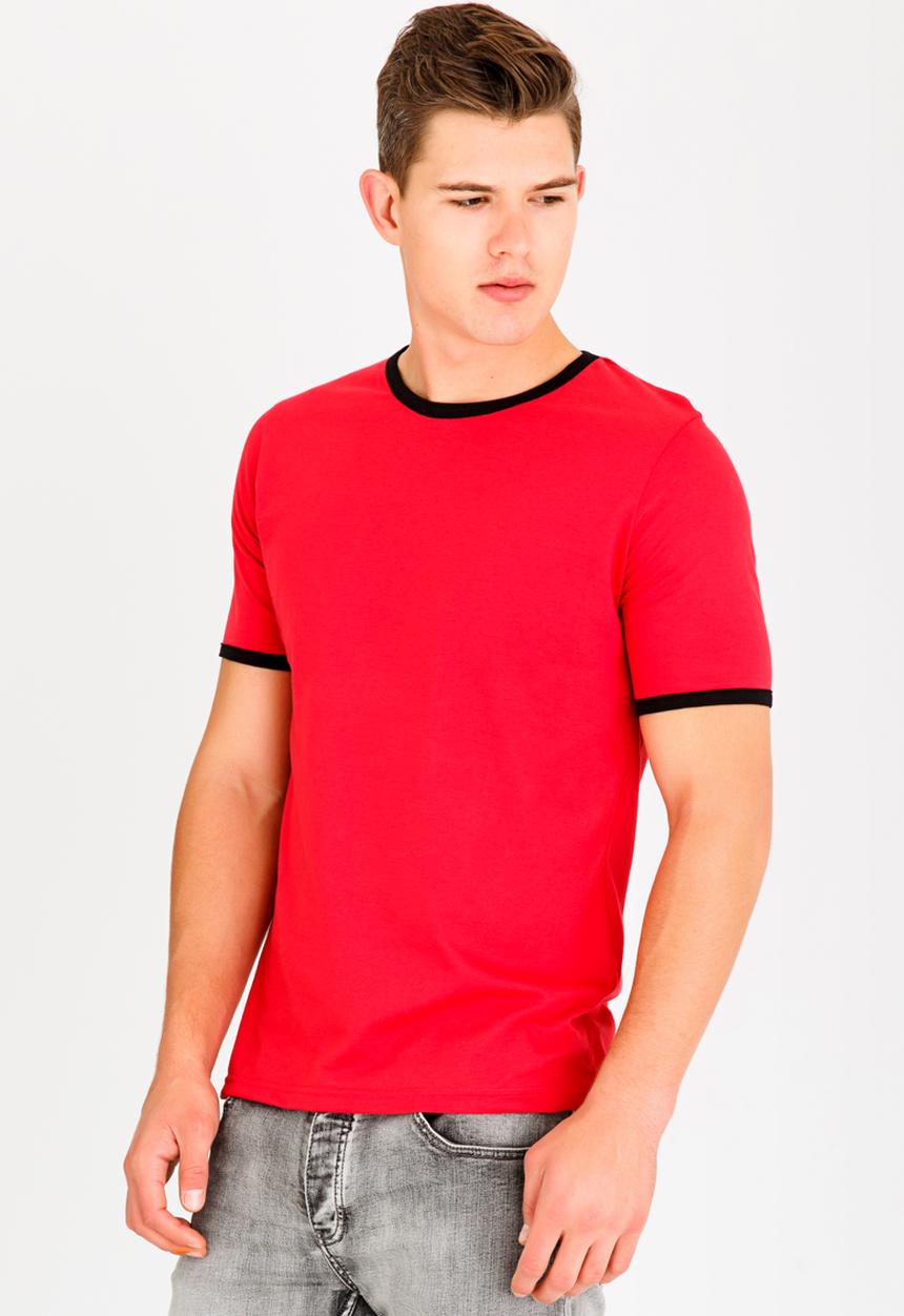 STYLE REPUBLIC - Ringer Contrast Tee Red