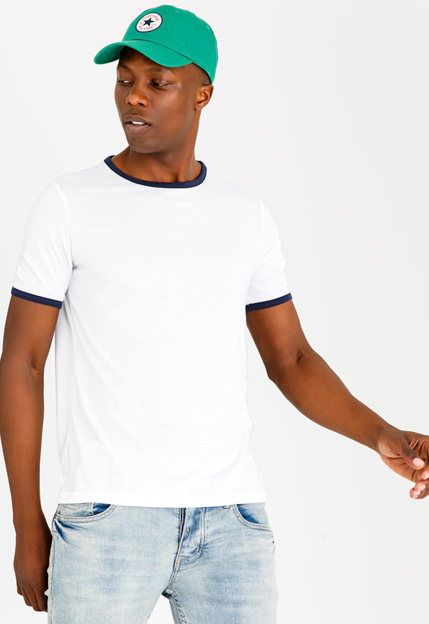 STYLE REPUBLIC - Ringer Contrast Tee White