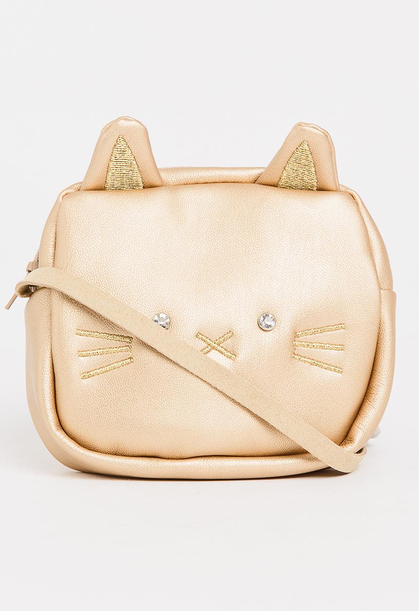 Pop Candy - Sling Bag with Cat Ear Detail Gold