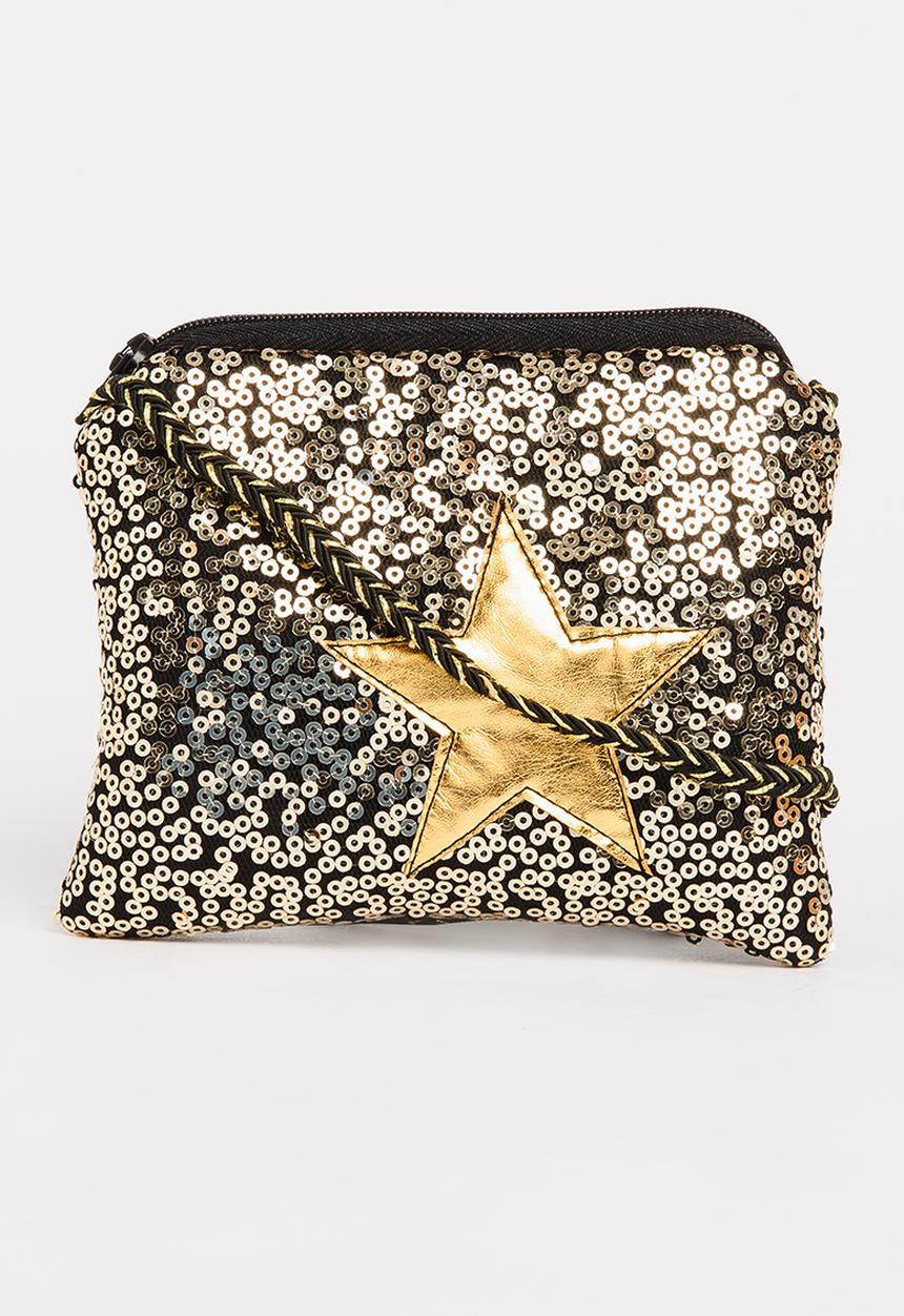 Pop Candy - Sling Bag with Star Detail Black