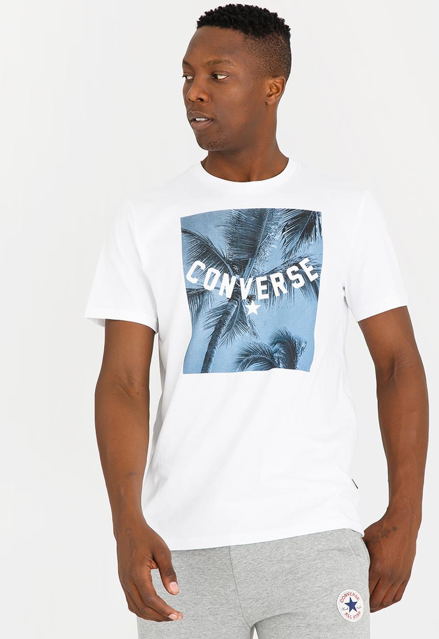 Converse - Converse Palm Tree Photo Tee White
