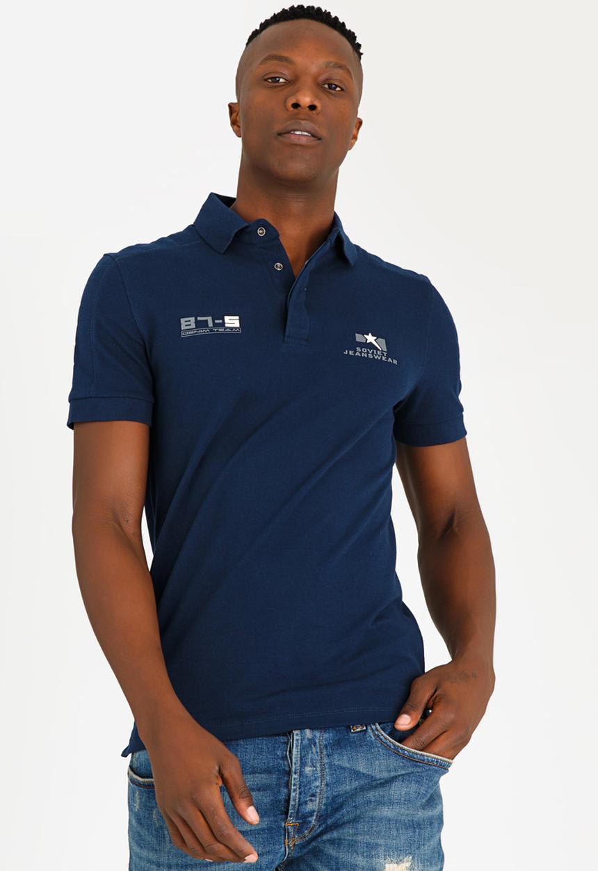 SOVIET - Atom Cotton Fashion Golfer Navy