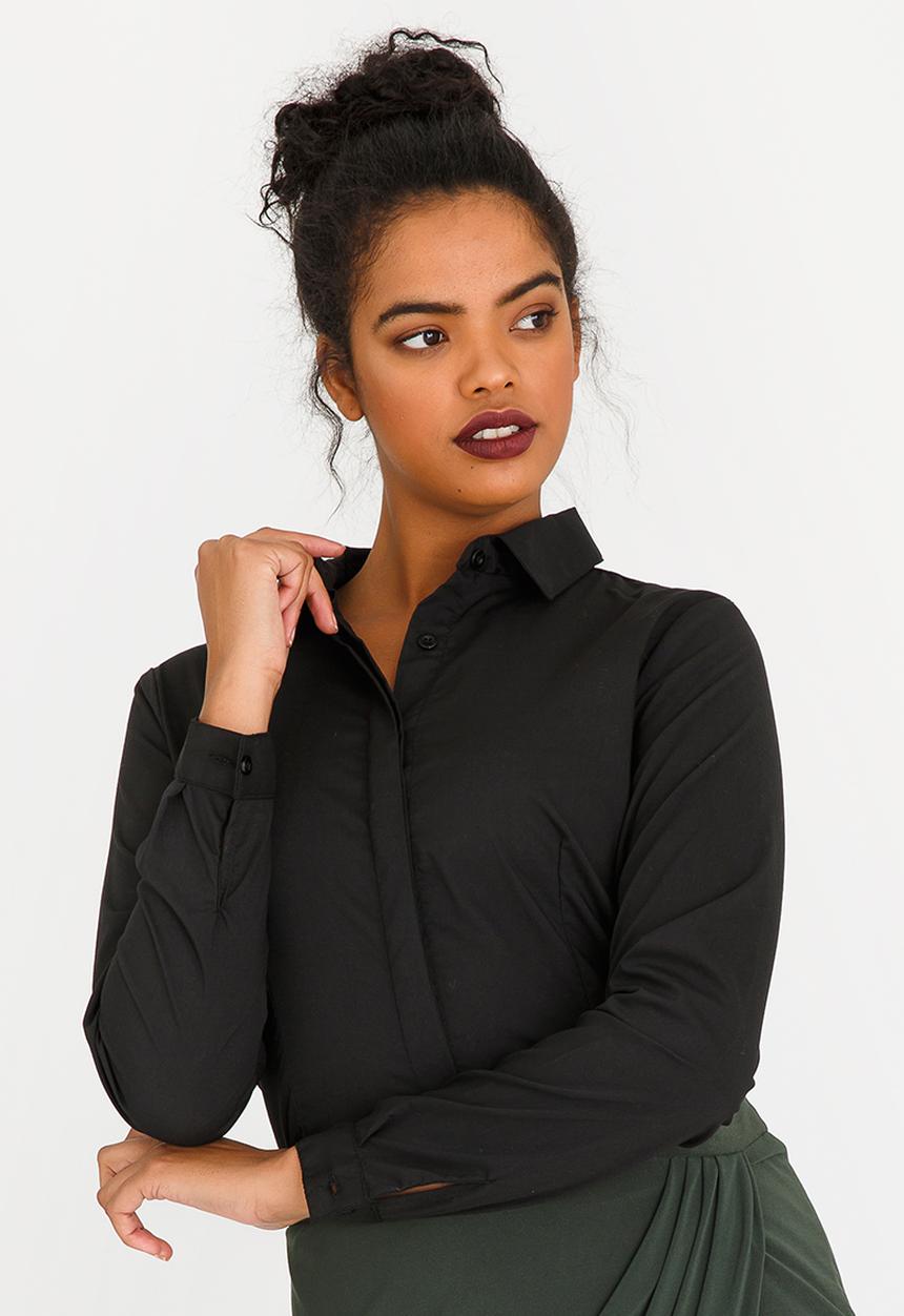 edit - Long Sleeve Classic Shirt Black