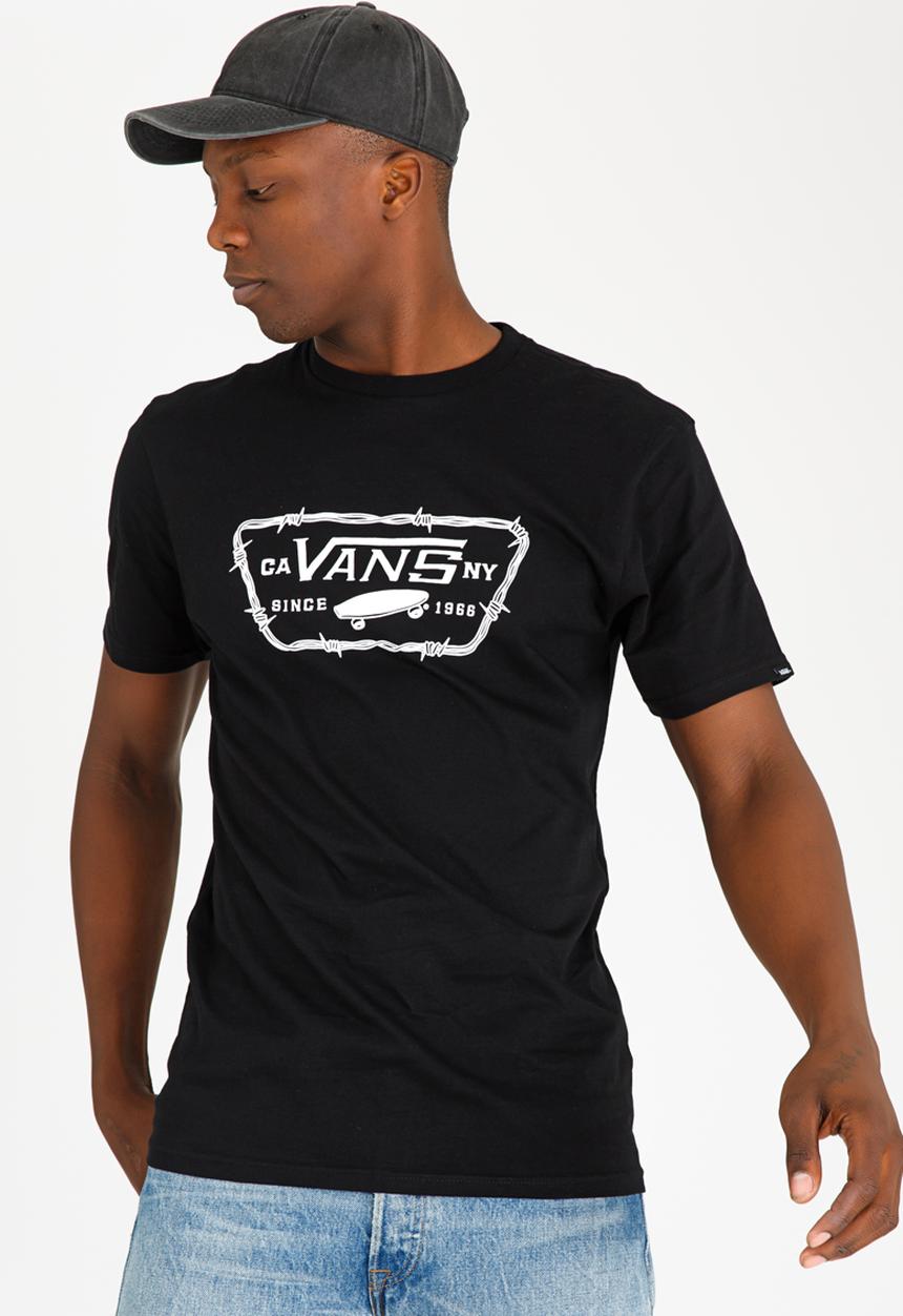 Vans - Full Patch Barbed Tee Black and White