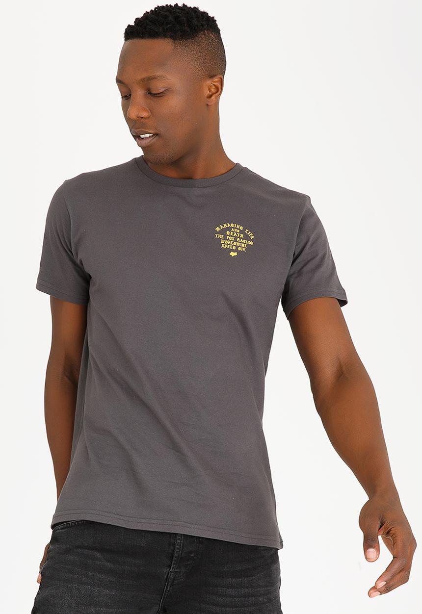 Fox - Flag Fly Cotton Tee Charcoal