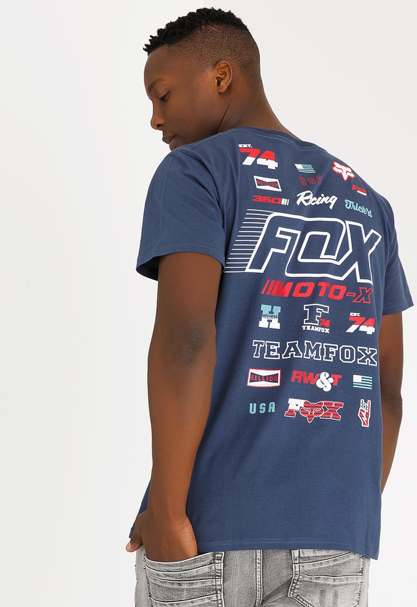 Fox - Edify Cotton Tee Blue