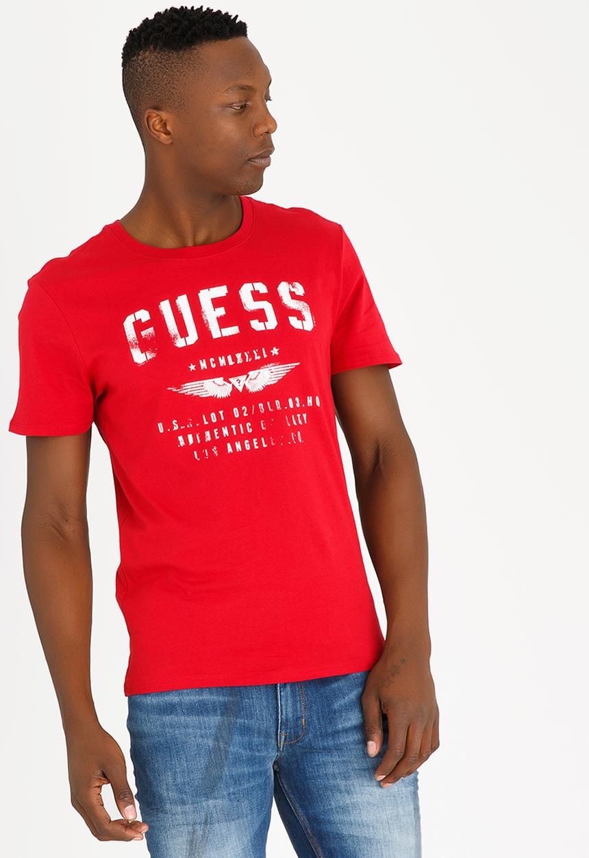 GUESS - Basic Guess Cotton Tee Red