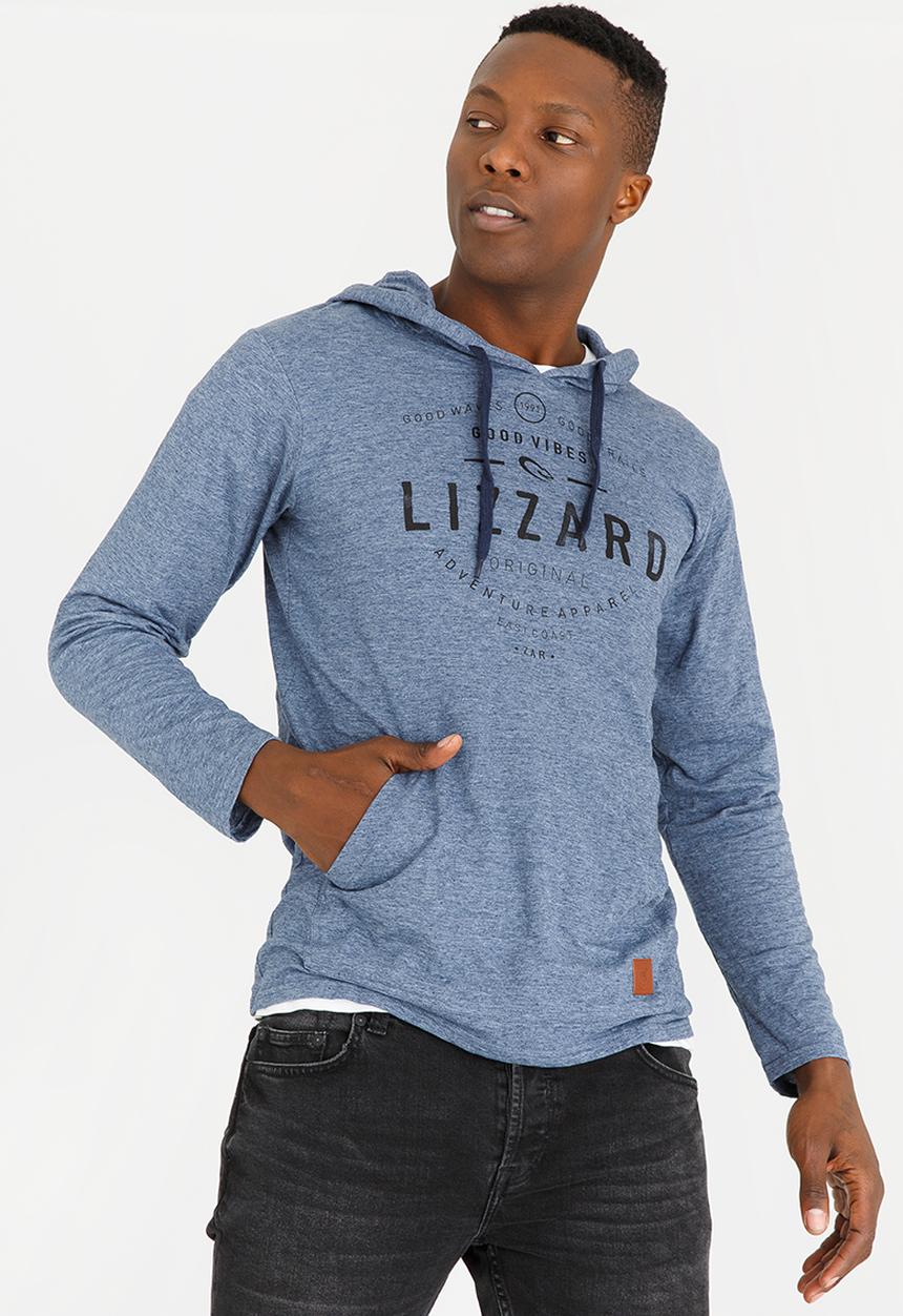Lizzard - Maiken Cotton Hooded Tee Dark Blue