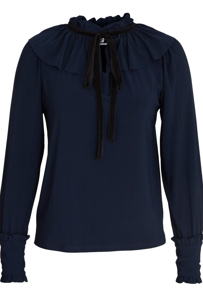 STYLE REPUBLIC - Kitty Bow Blouse Navy