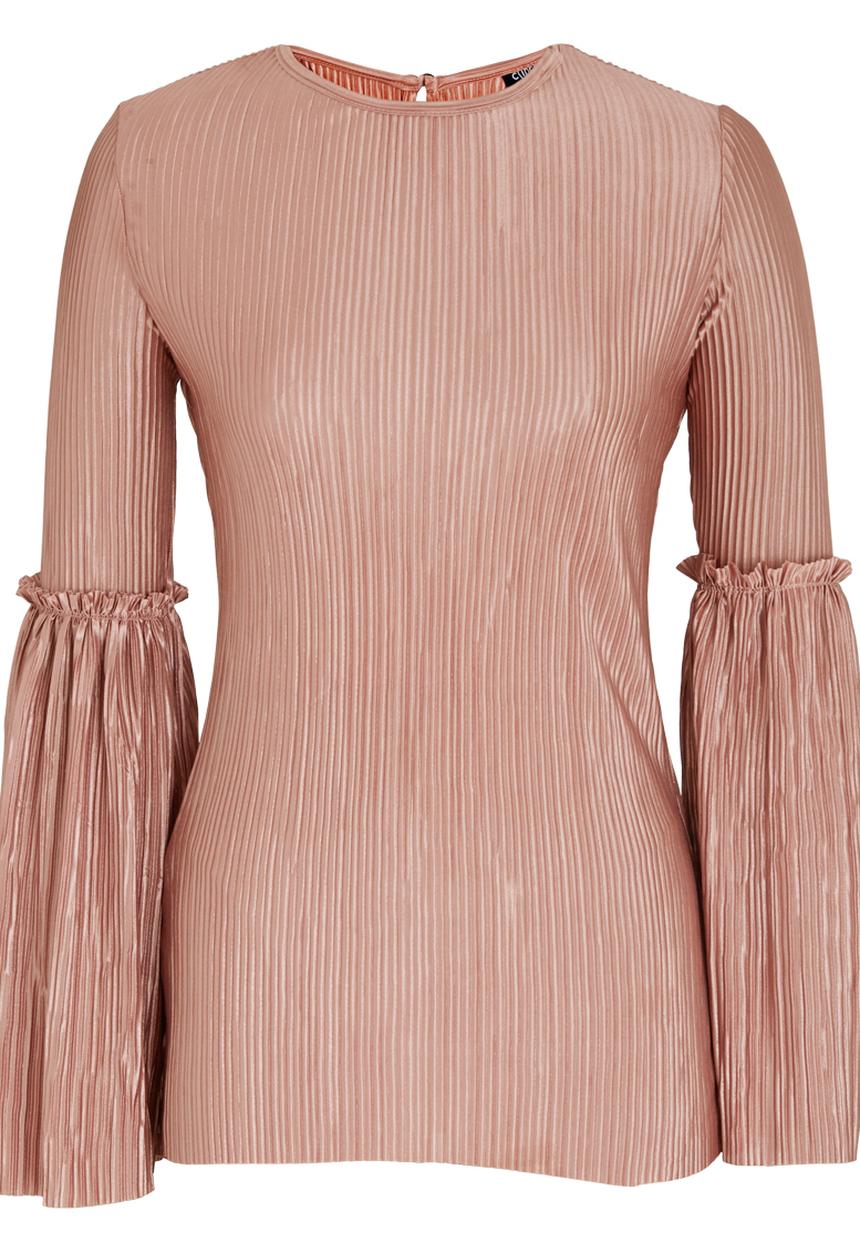 c(inch) - Sleeve Detail Top Pale Pink