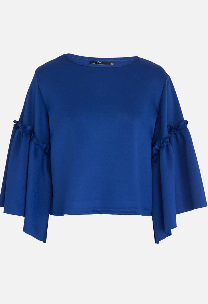 STYLE REPUBLIC - Volume Sleeve T-shirt Cobalt