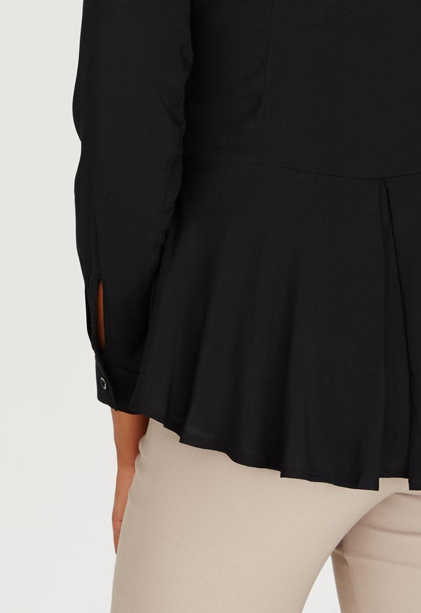 edit - Peplum Shirt Black