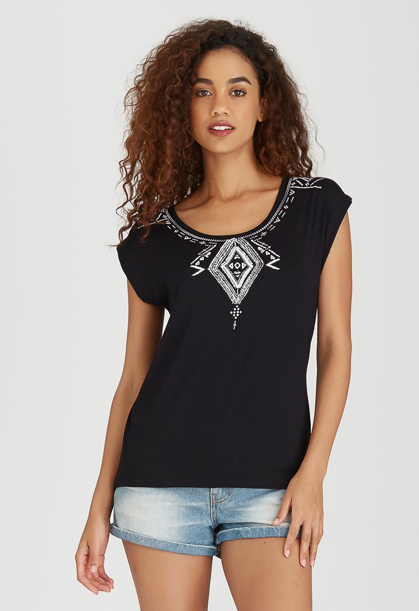 Roxy - Native Festival Tee Black
