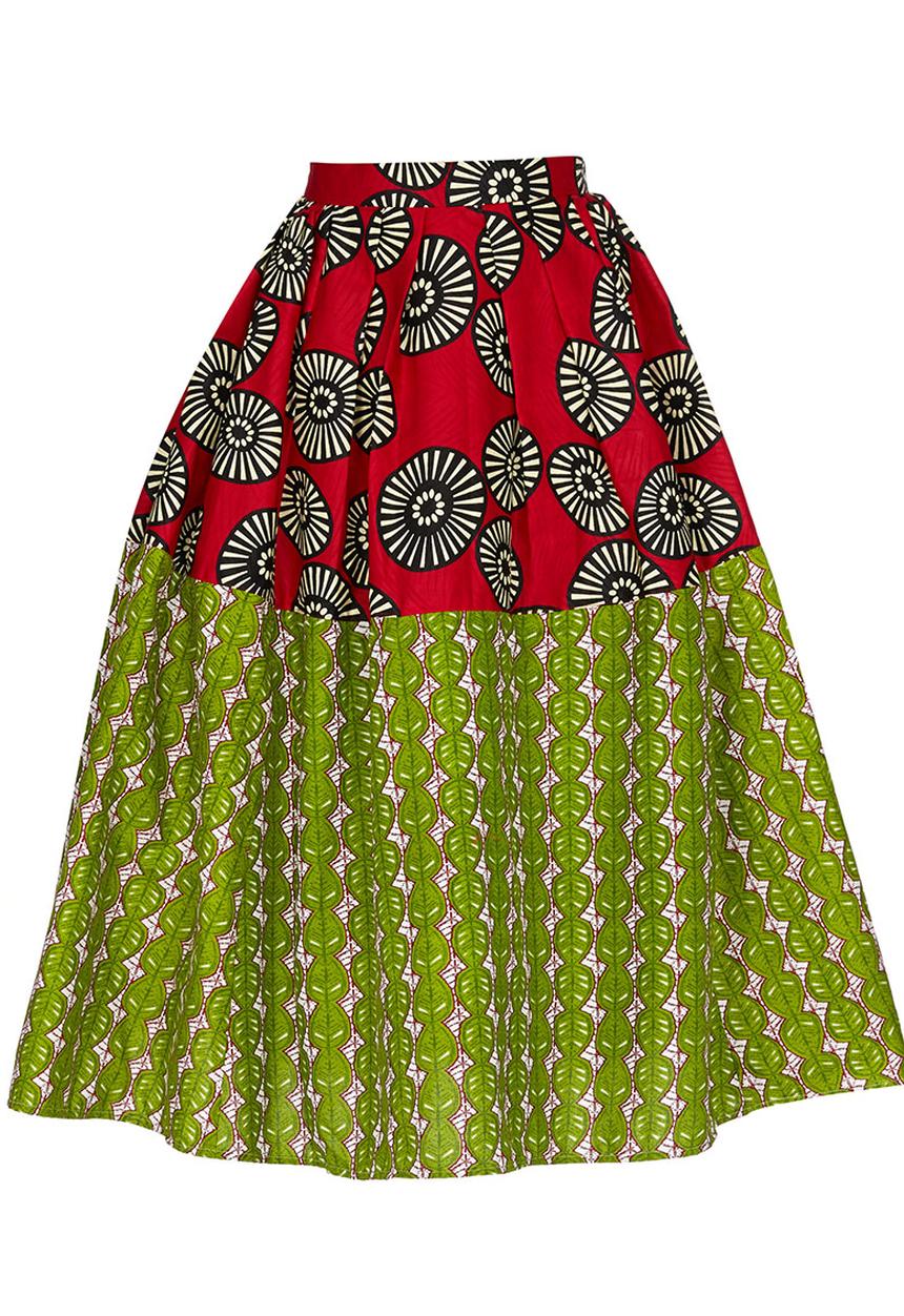 Loin Cloth & Ashes - Toba Full Circle Skirt Red