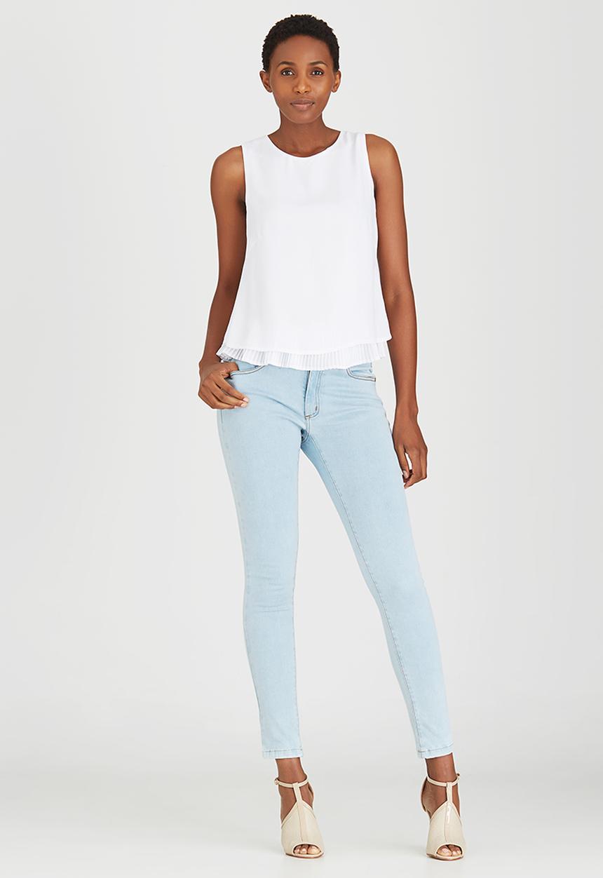 edit - Chiffon Frill Cami White