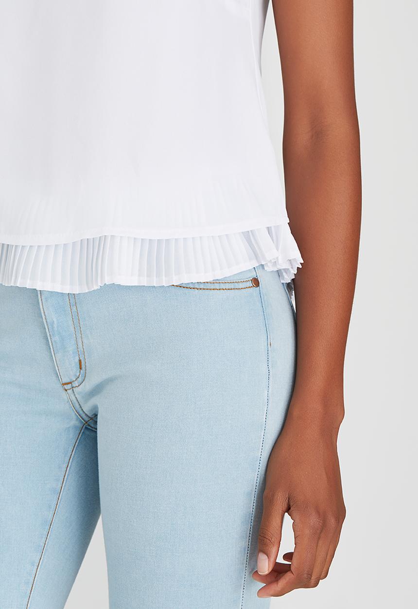 edit - Chiffon Frill Cami White