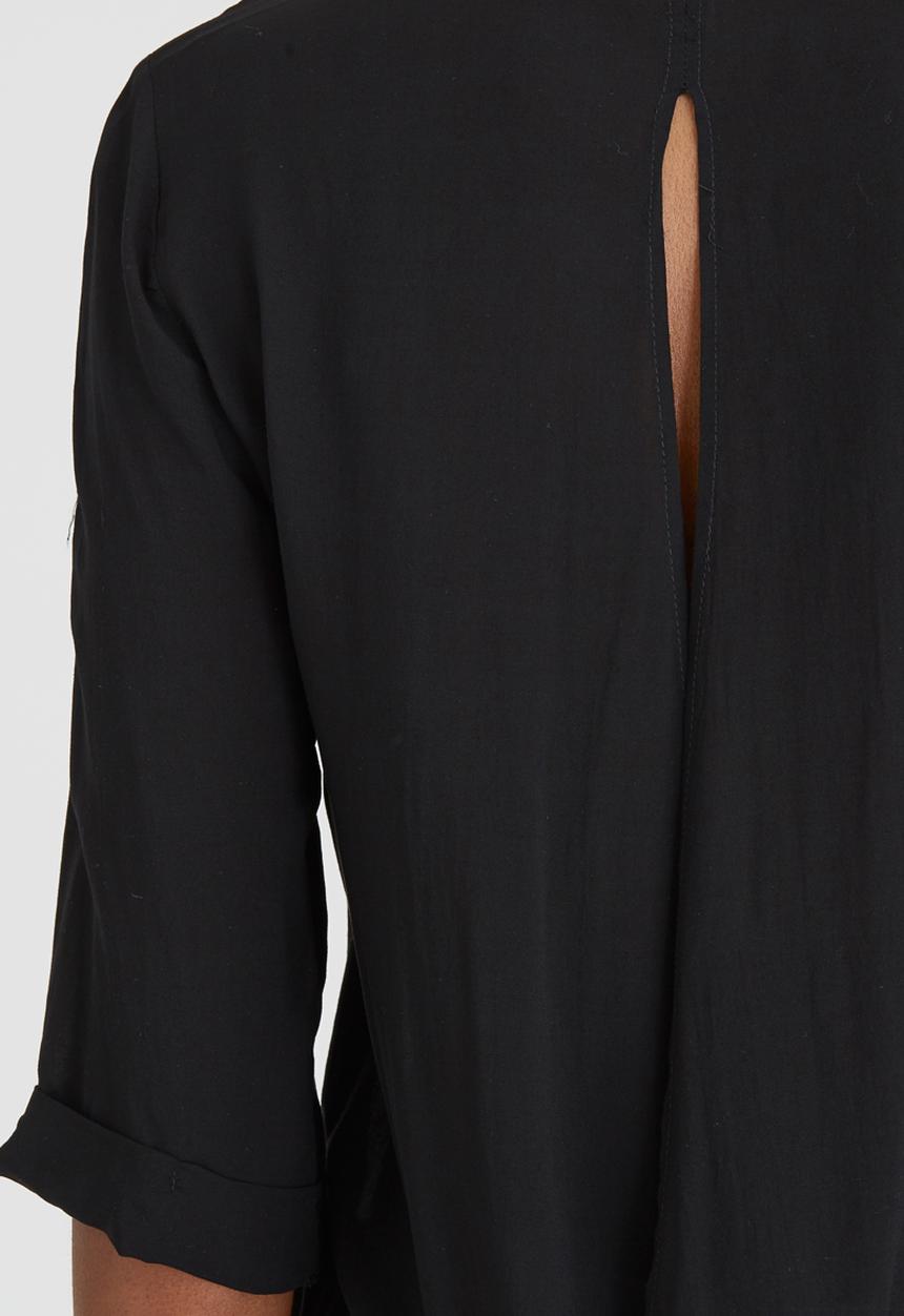 edit - Utility Top with Cross-over Back Black