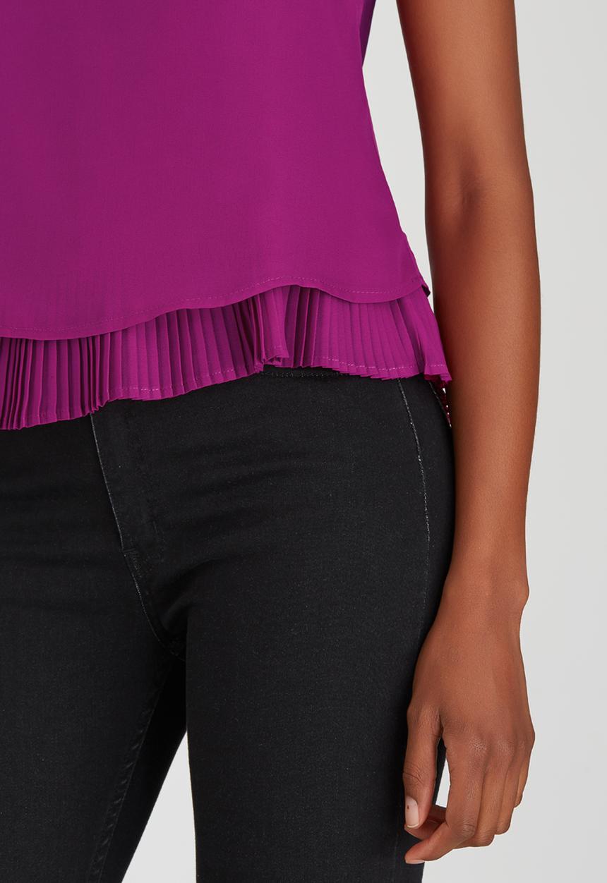 edit - Chiffon Frill Cami Magenta