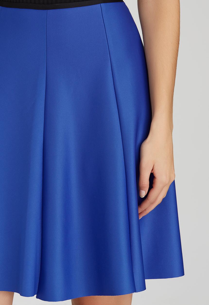 c(inch) - Fit and Flare Midi Skirt Cobalt