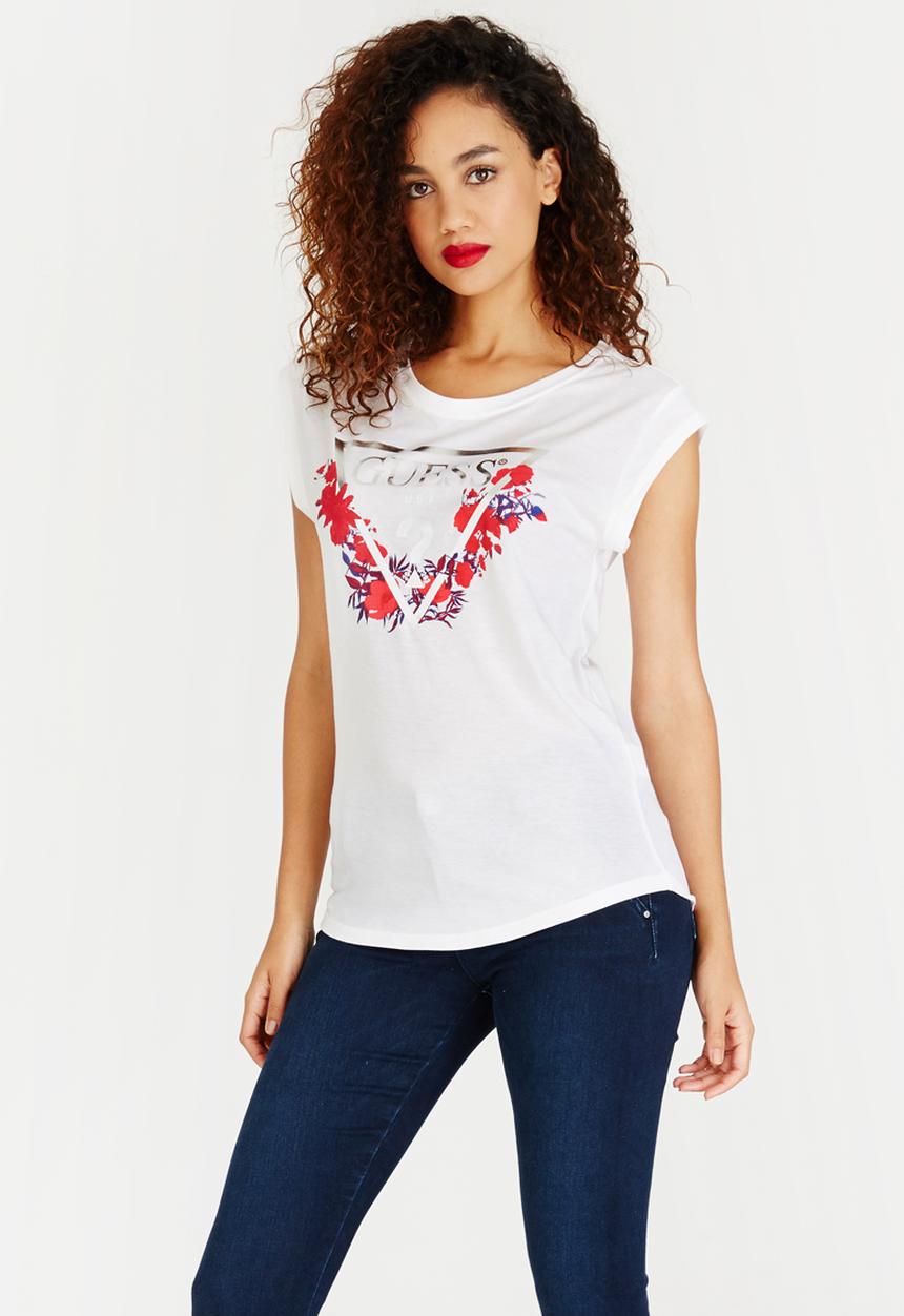 GUESS - Poppy Muscle Tee White