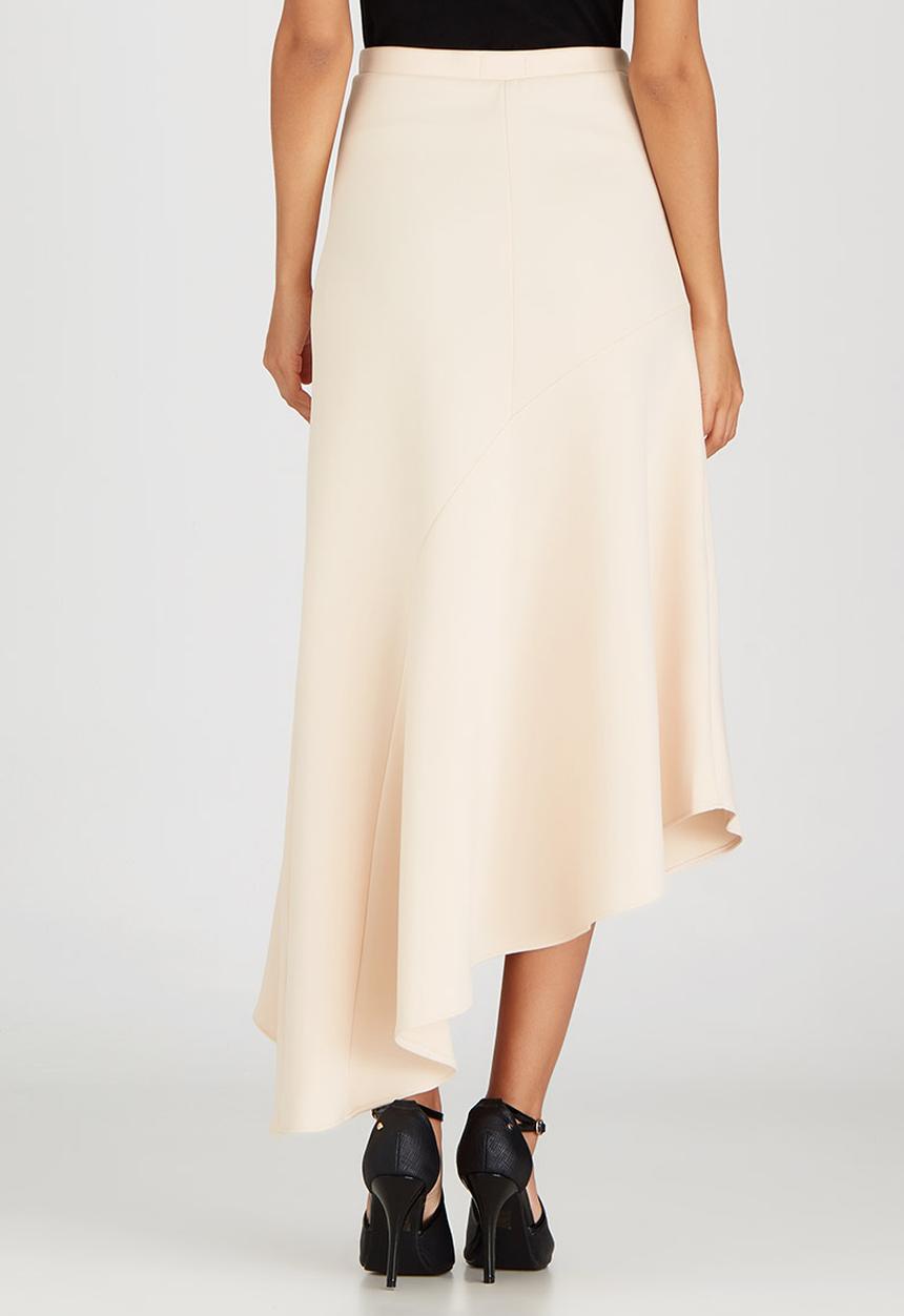 edit - Maxi Skirt with Asymmetrical Hemline Stone