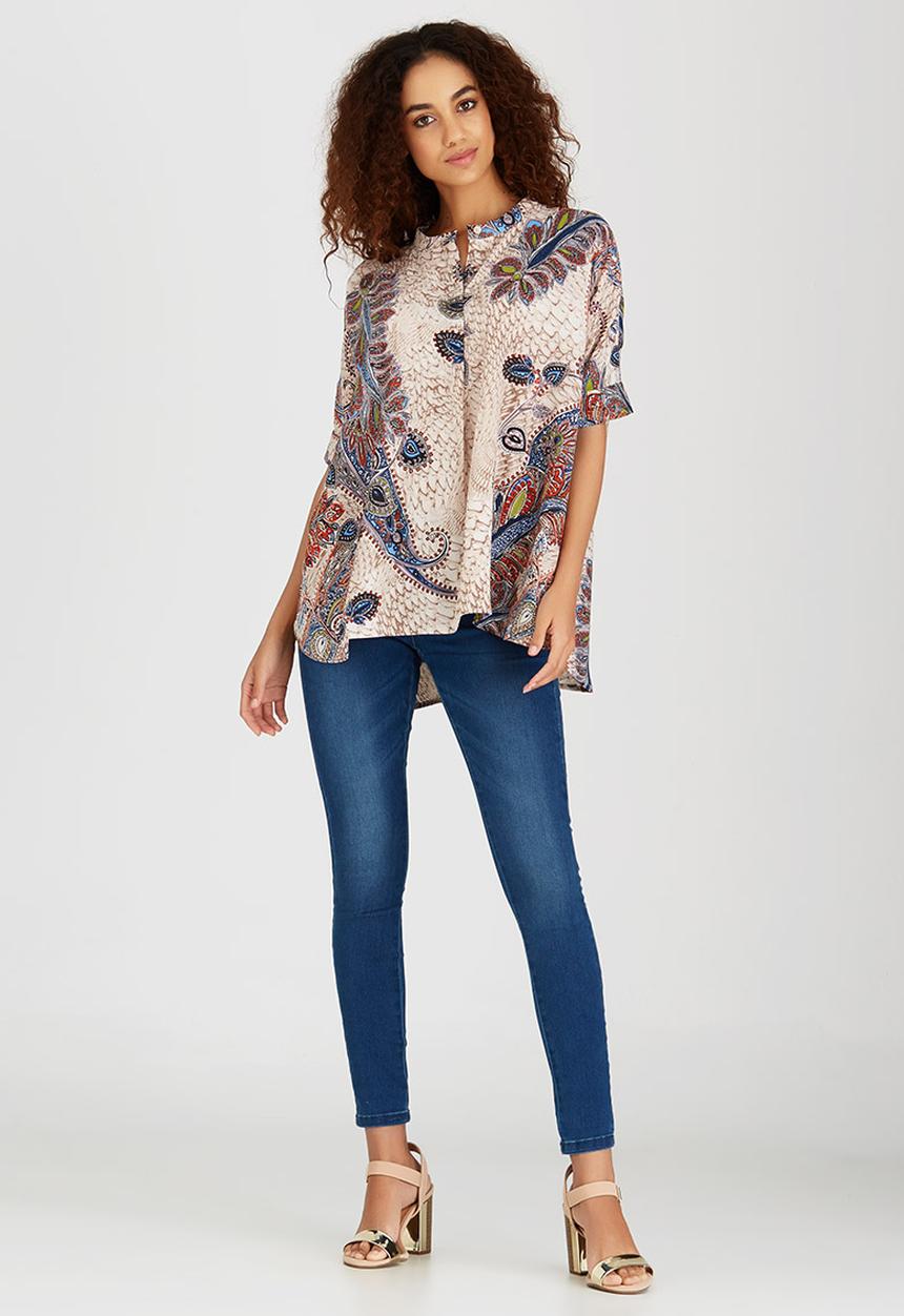 ONLY - Short Sleeve Boxy Top Cream