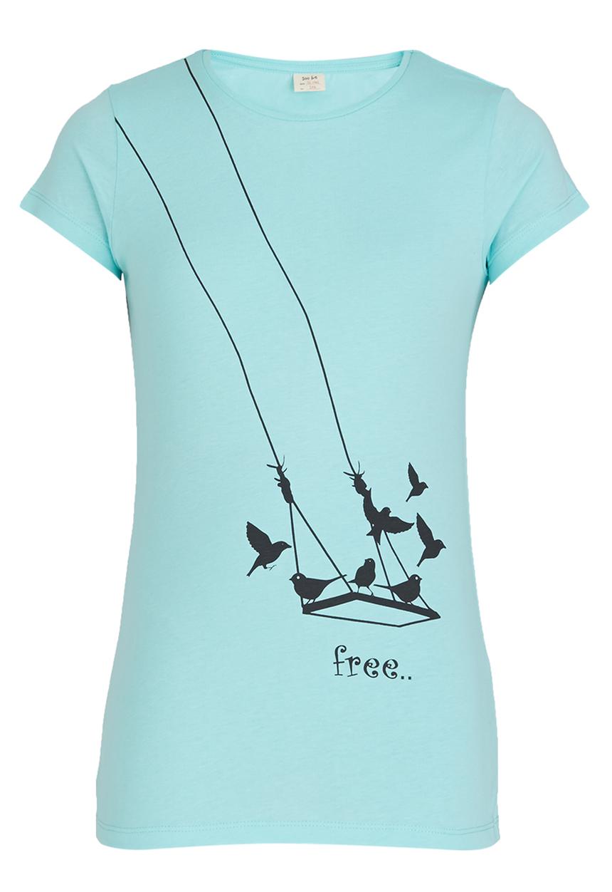 Soobe - Printed T-shirt Pale Blue