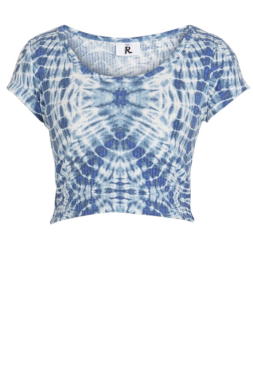 Rebel Republic - Cropped Printed Top Multi-colour