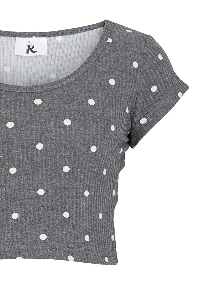 Rebel Republic - Cropped Printed Top Multi-colour