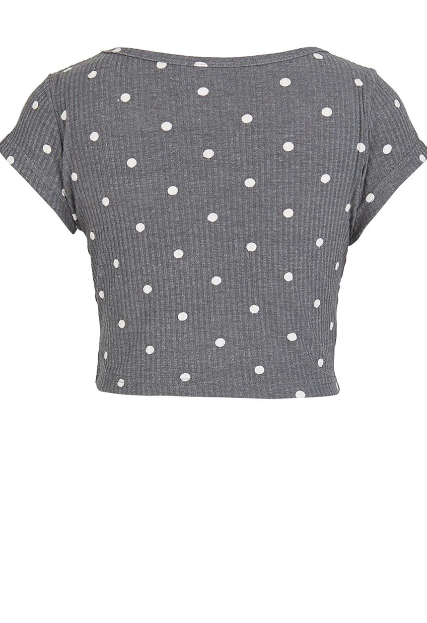 Rebel Republic - Cropped Printed Top Multi-colour