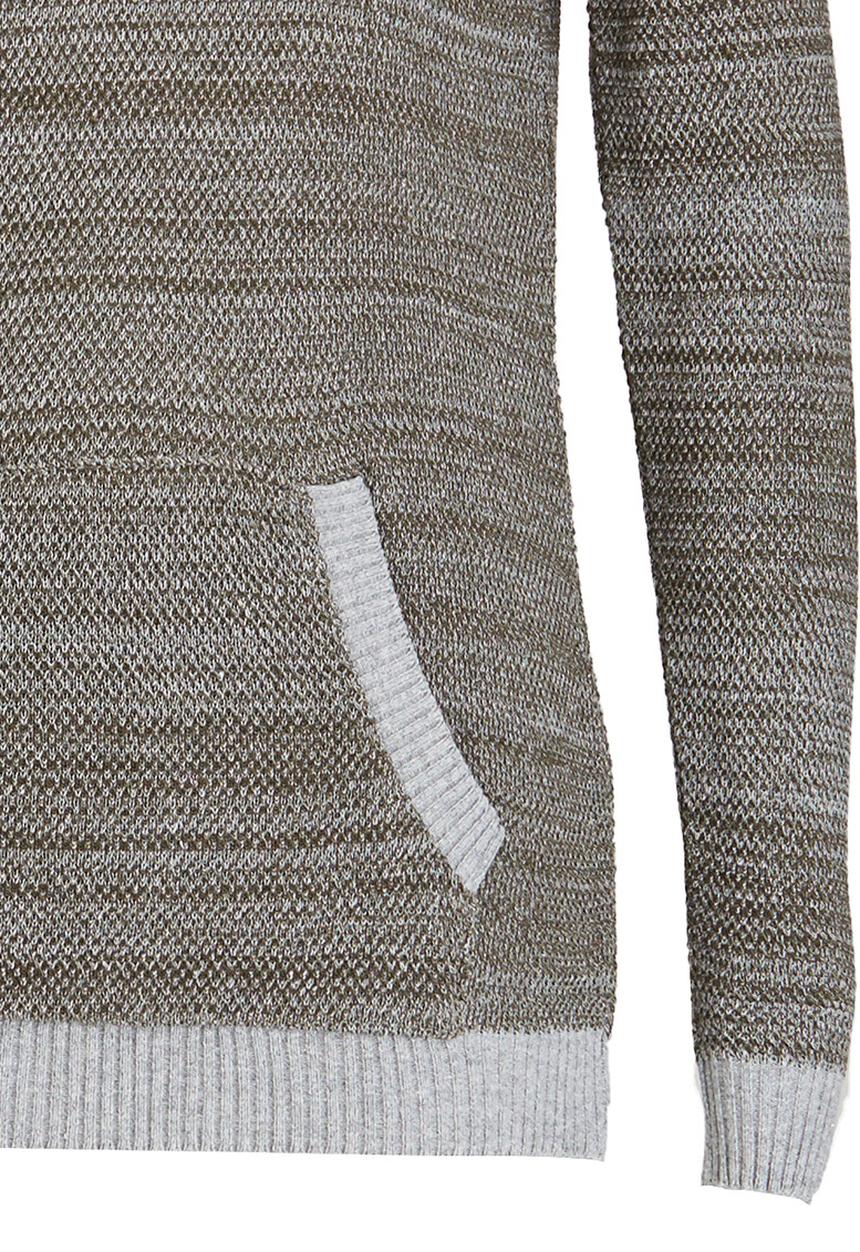 Rebel Republic - Hooded Jumper Grey