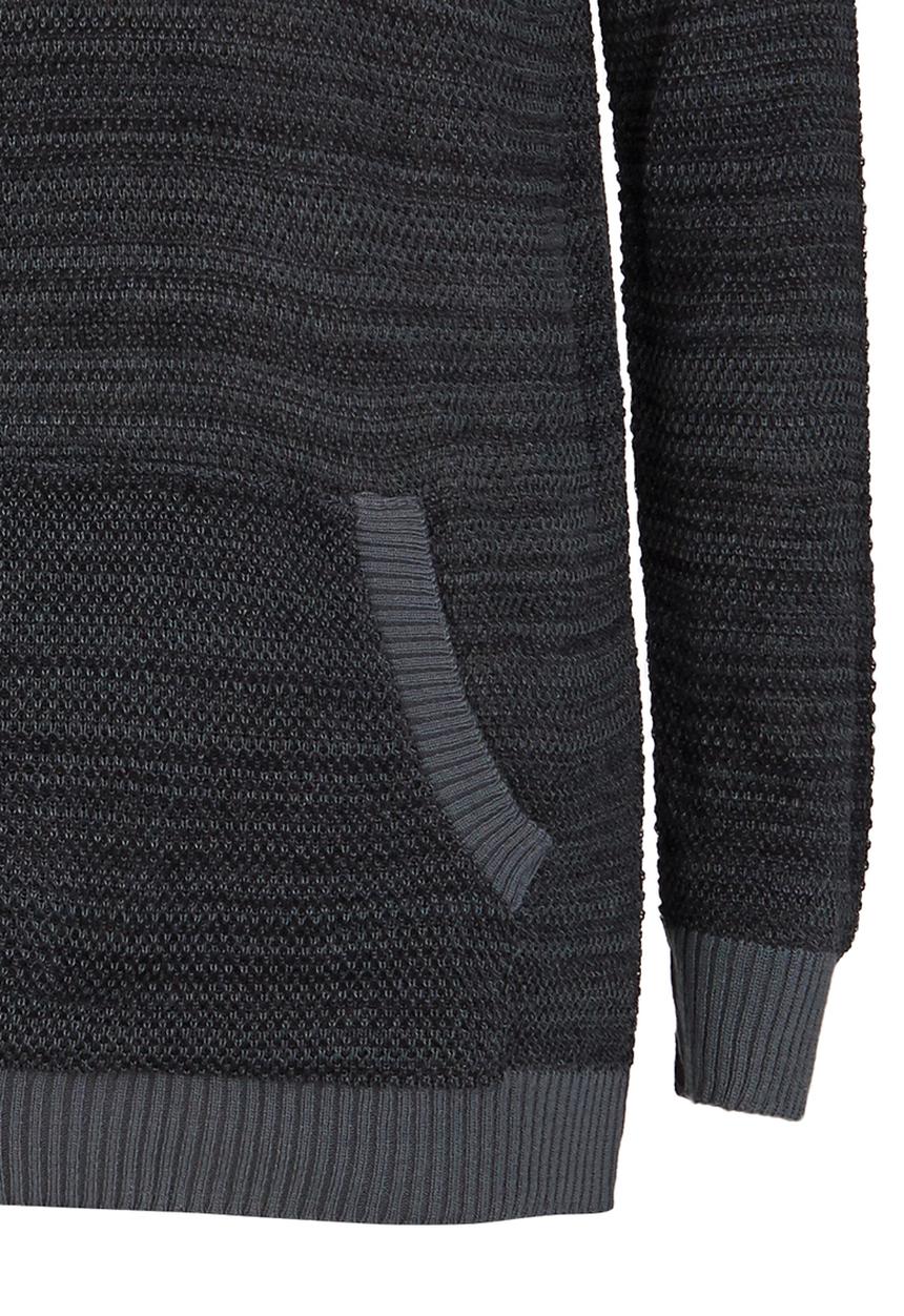Rebel Republic - Hooded Jumper Dark Grey