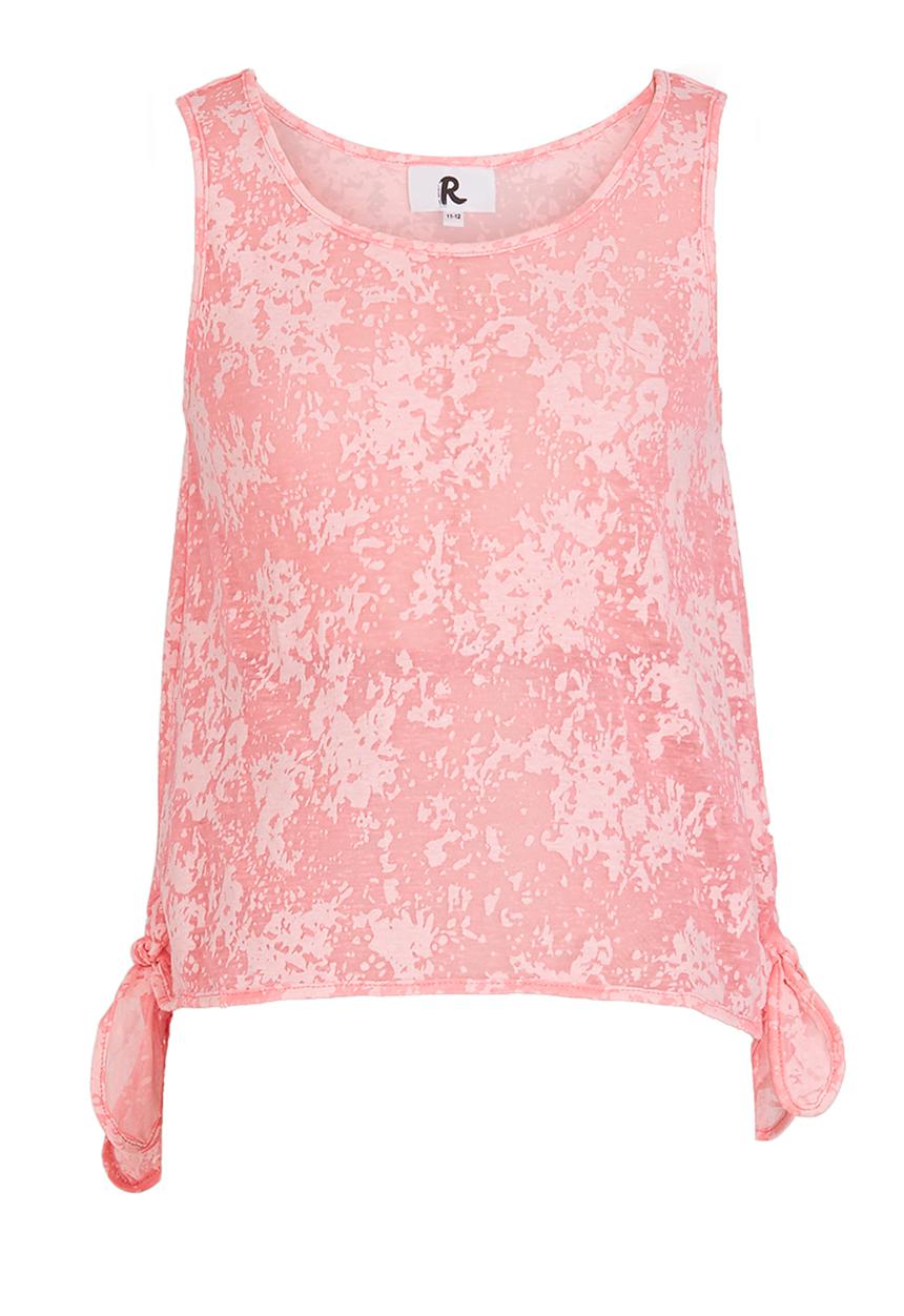 Rebel Republic - Side Tie Top Cerise Pink