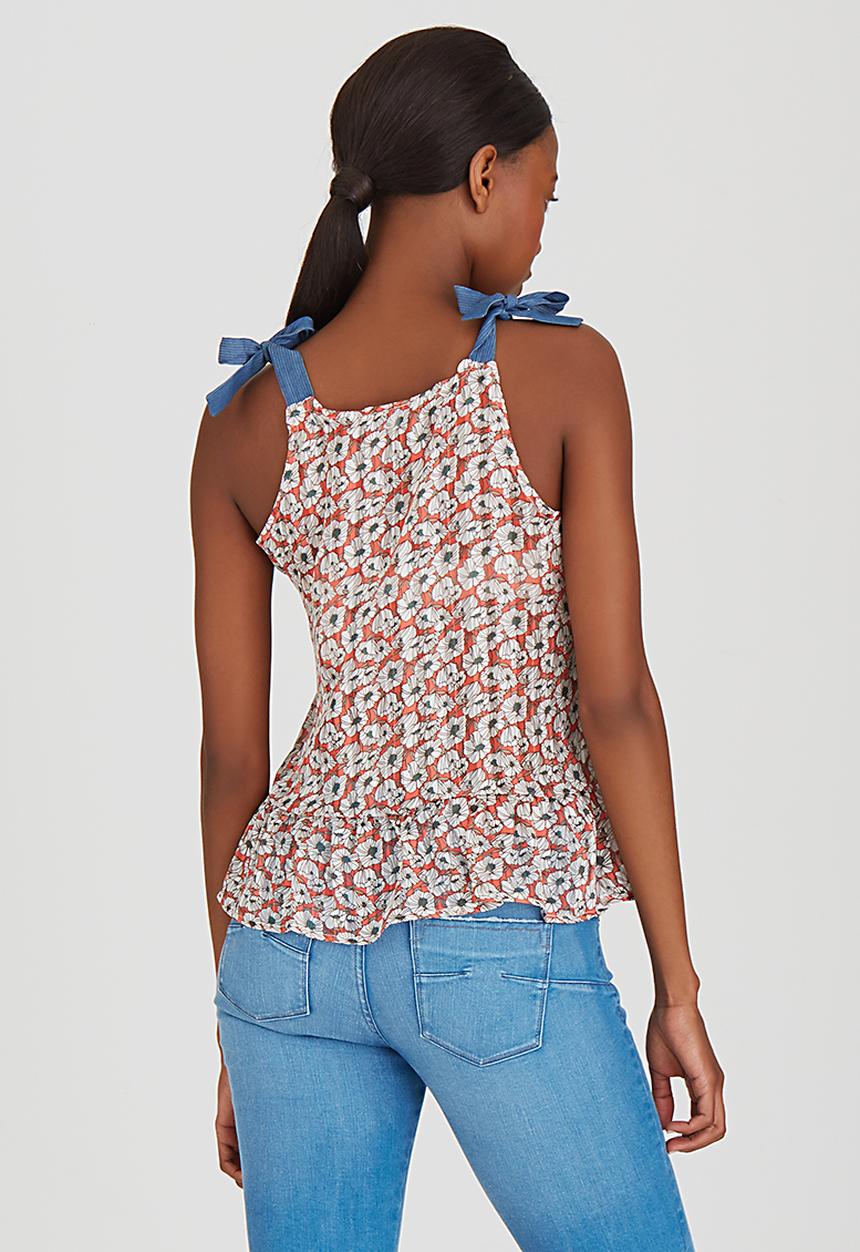 Sassoon - Forever Bow A-Line Shell Top Red