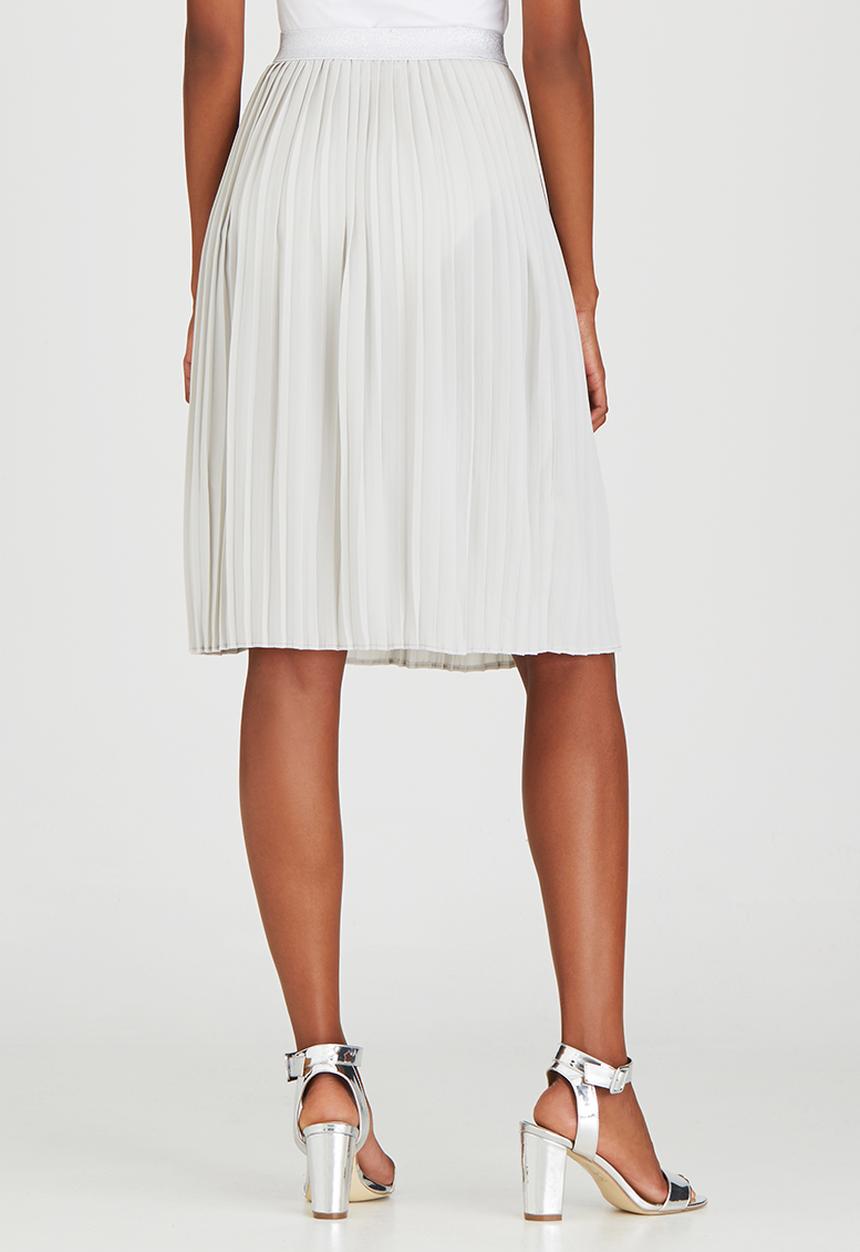 Sassoon - Pleated Midi Skirt Stone