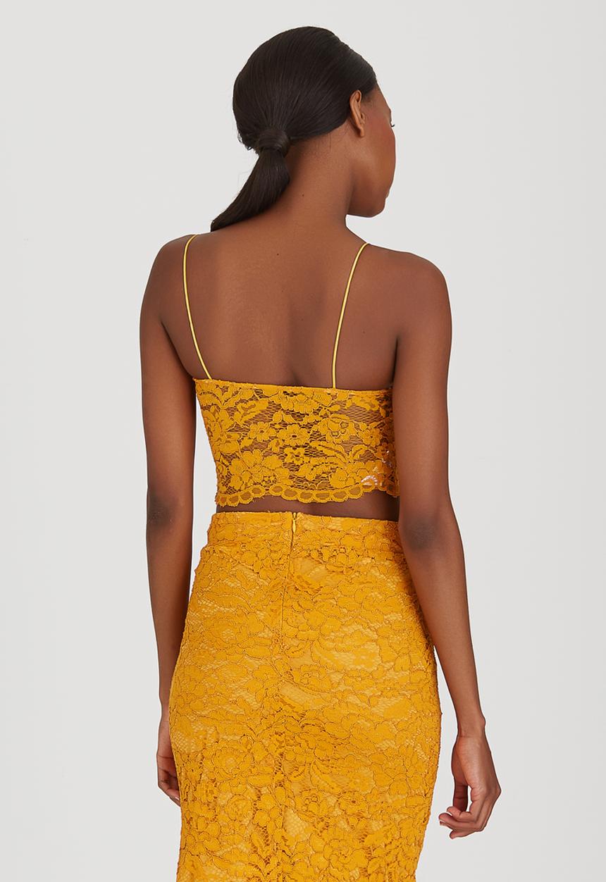 Fashion Union - Pepper Lace Detail Cami Gold