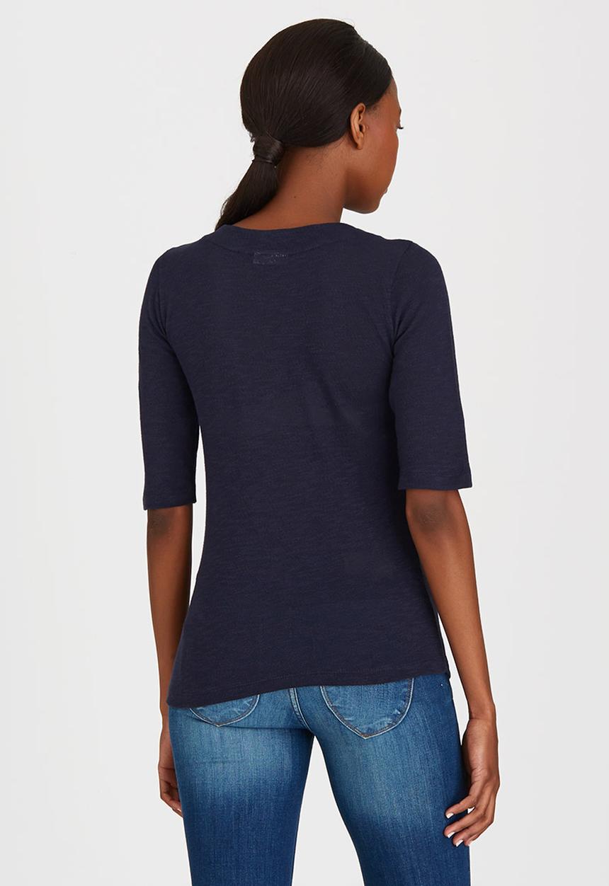 ONLY - Freja Lace Up Top Navy