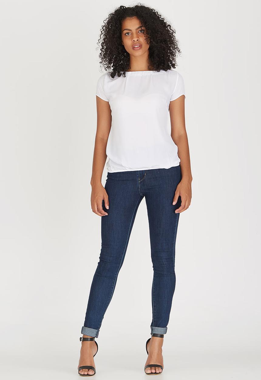 Sensation - Cap Sleeve Blouse Milk