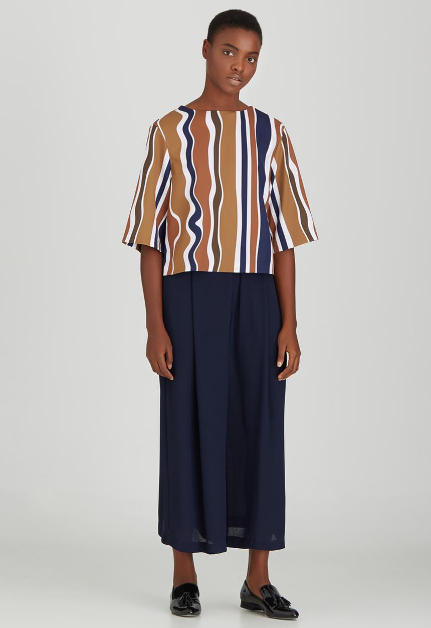 Rich Mnisi - Springfield Printed Boxy Tee Camel