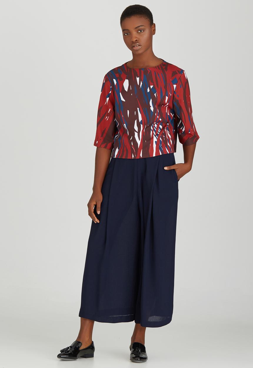Rich Mnisi - Kaos Printed Boxy Tee Red